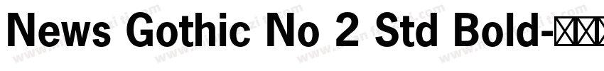 News Gothic No 2 Std Bold字体转换